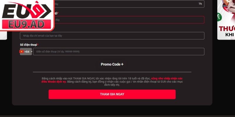 Độ tuổi hợp pháp để đăng ký Eu9
