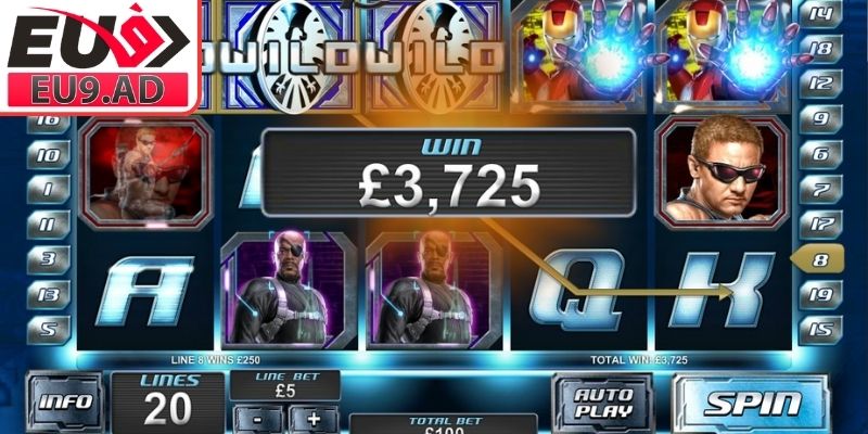 Biểu tượng Wild và Scatter Nổ hũ siêu Anh Hùng Eu9